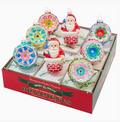 Vintage Holiday Glass Ornament – Confetti 8 Count Figures - Christopher Radko